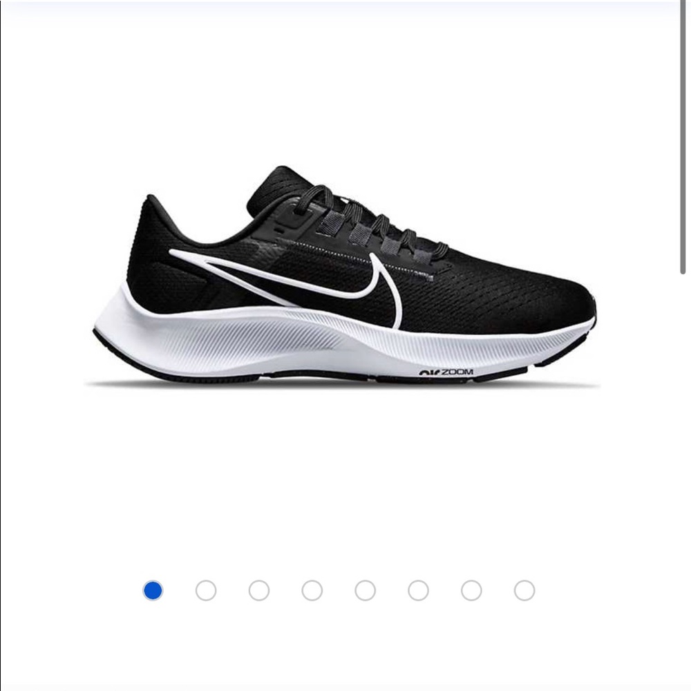 NWT Nike Air Zoom Pegasus 38 Black / White